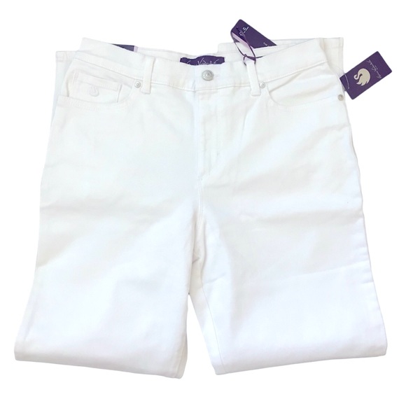 Gloria Vanderbilt Amanda Classic White Jeans Size 10 Short 29” Inseam - Picture 5 of 6